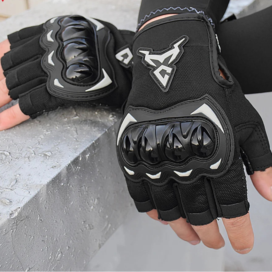 MOTOCENTRIC Half Finger Motorcycle Gloves