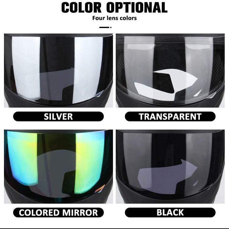 UCHOOSE Safety Helmet with Visor – DOT Approved