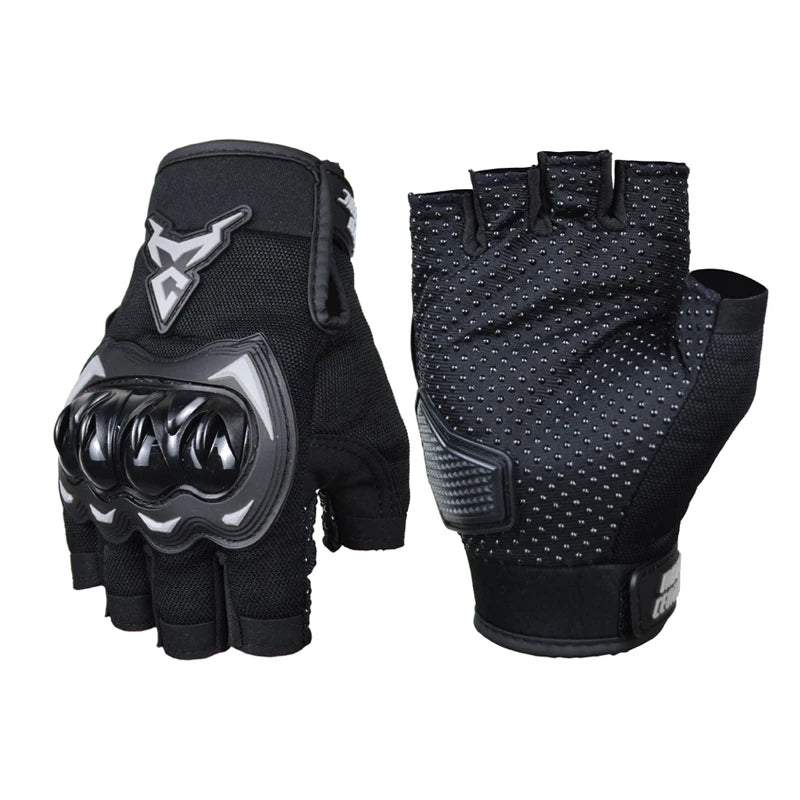 MOTOCENTRIC Half Finger Motorcycle Gloves